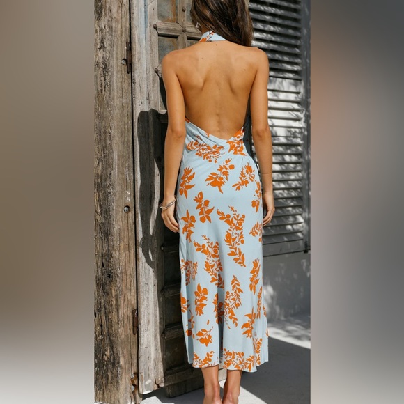 Hello Molly Leave Me Loving You midi dress blue - Picture 4 of 4